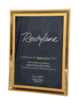 Restylane Certificate of Appreciation 2025(ガルデルマ社)